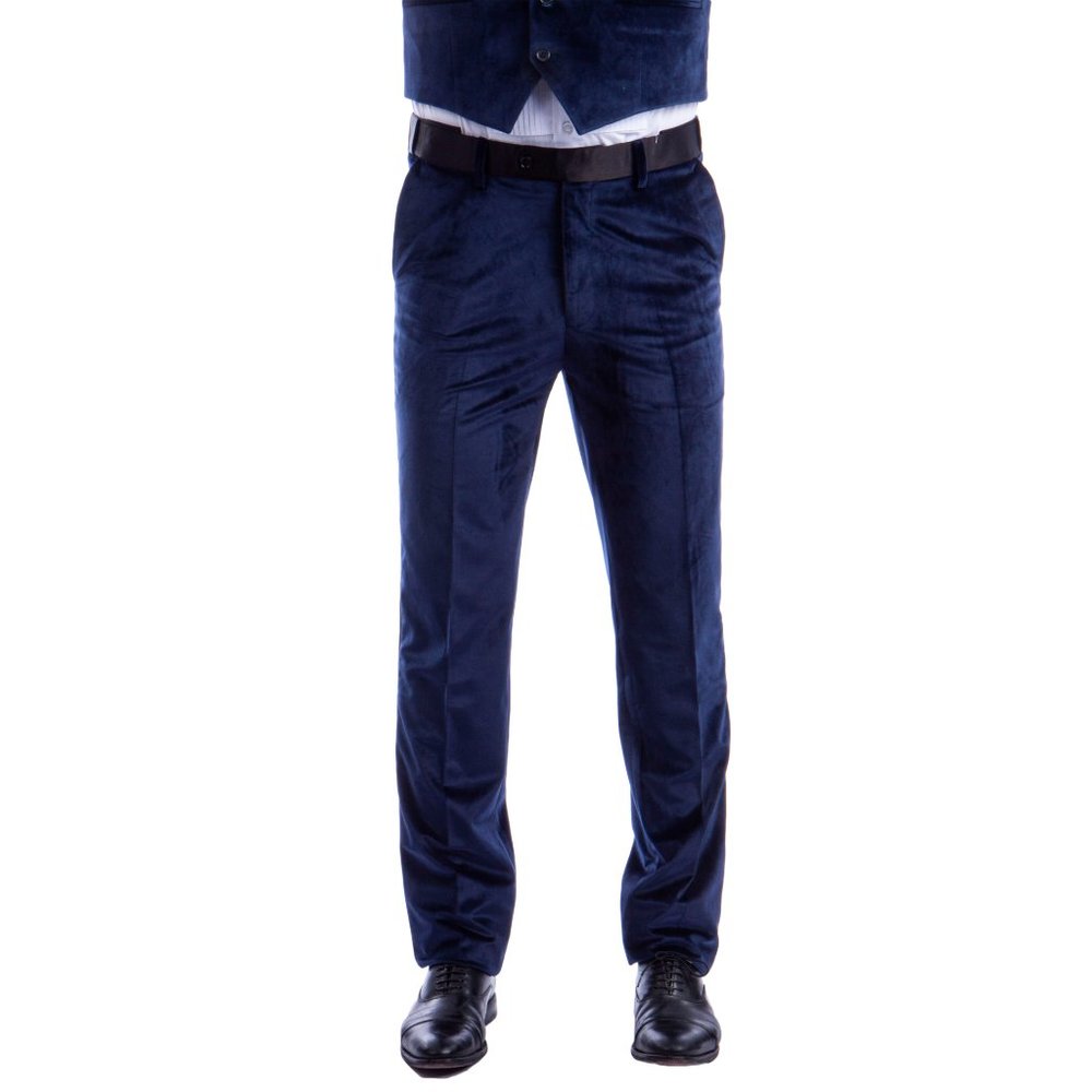 Blue Velvet Elegance: The Perfect Trousers for Any Occasion